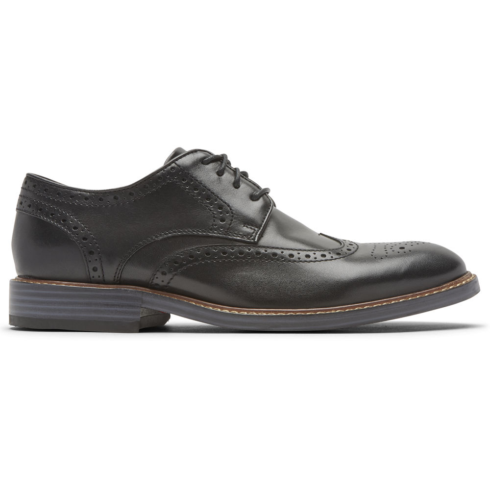 Rockport Singapore Mens Lace Up - Kenton Wingtip Black - XV3674529